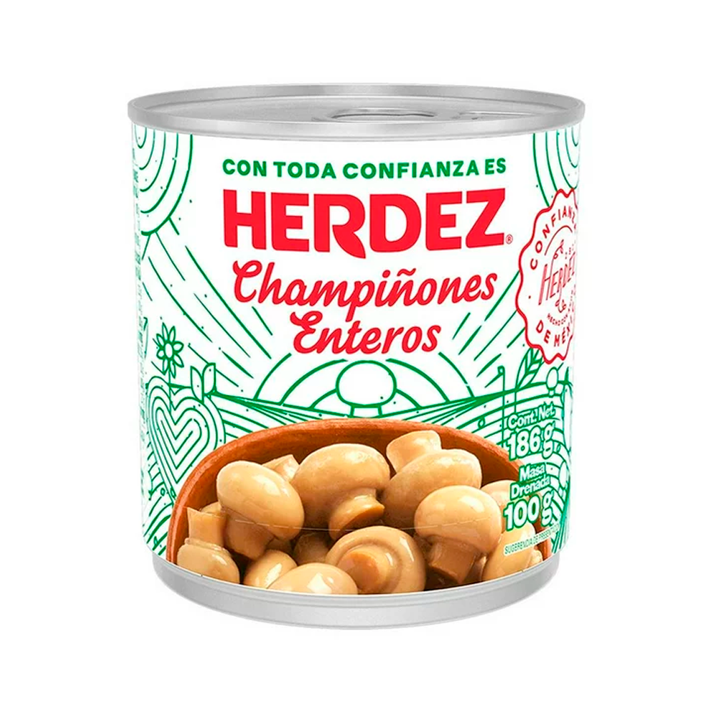 CHAMPIÑON HERDEZ ENTERO 186