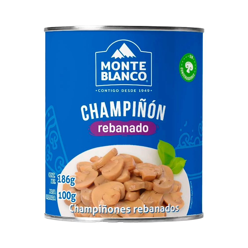 CHAMPIÑON  MONTEBCO REBANADO 186