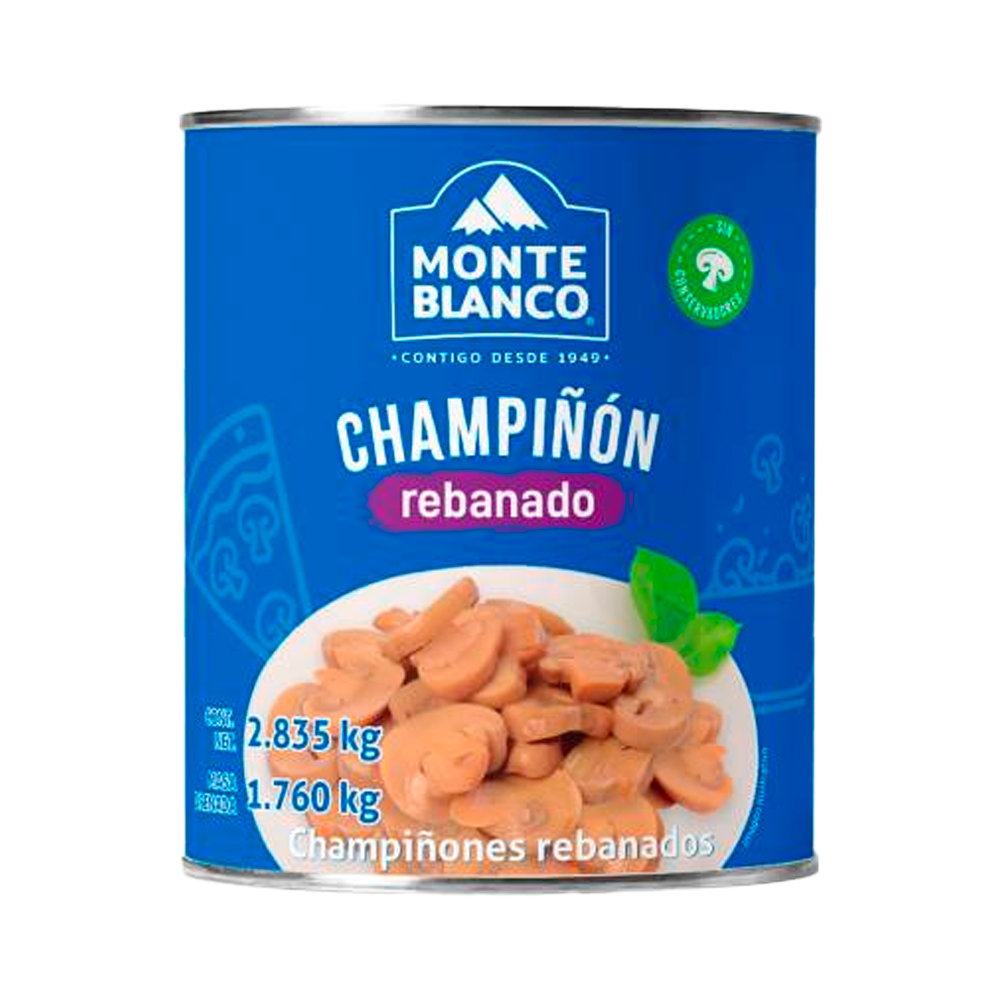 CHAMPIÑON  MONTEBCO REBANADO 2.8