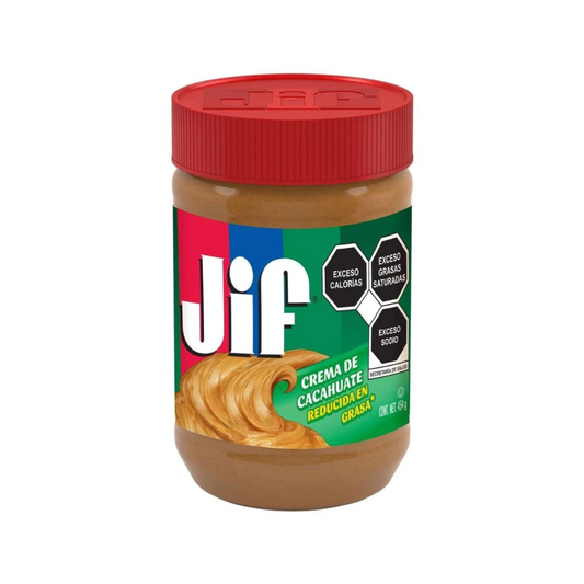 CREMA CACAHUATE JIF RED. GRASA 454