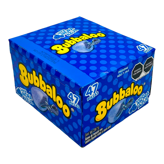 D CHICLE BUBBALOO MORA AZUL