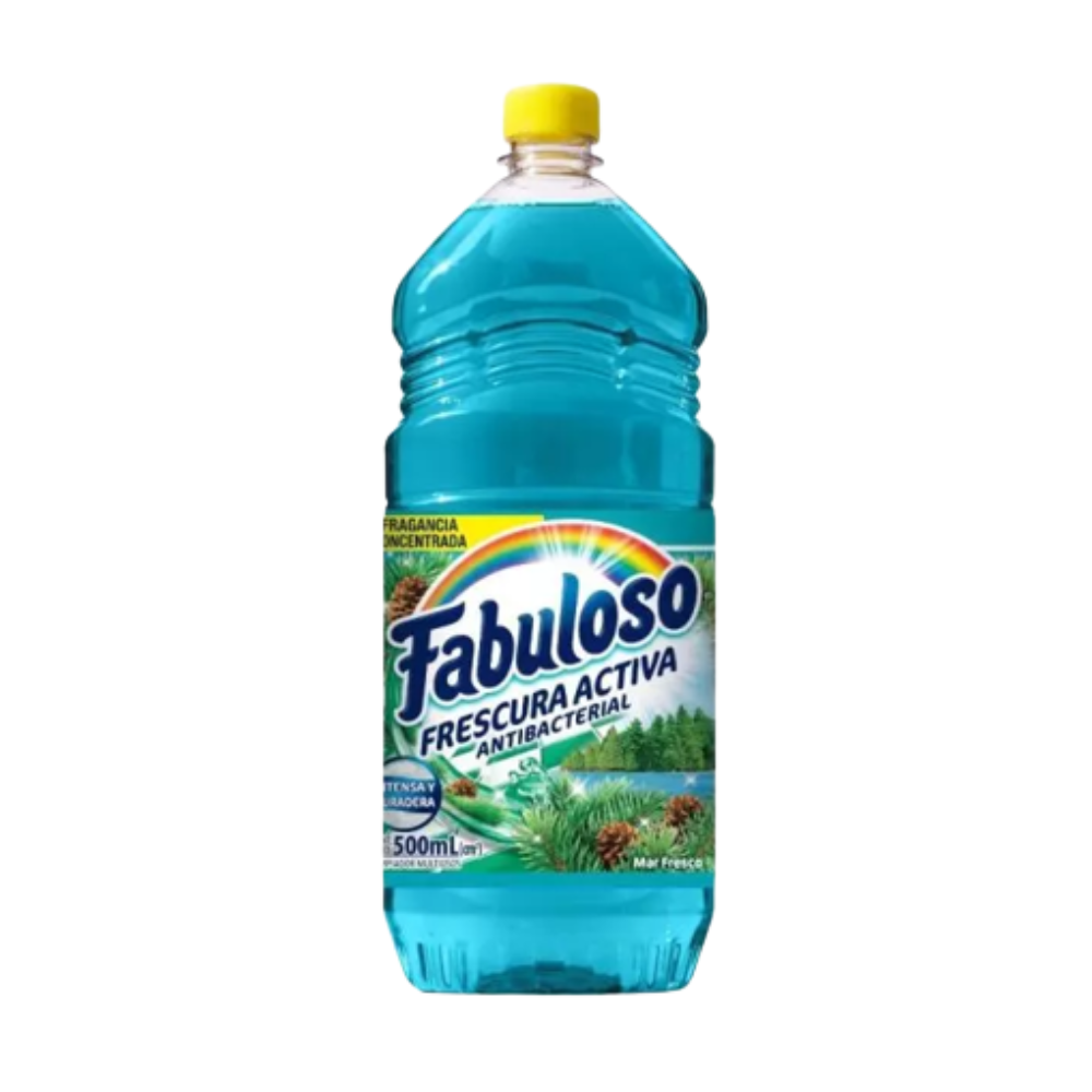 Limpiador Líquido Multiusos Fabuloso Frescura Activa Mar Fresco de 500 ml