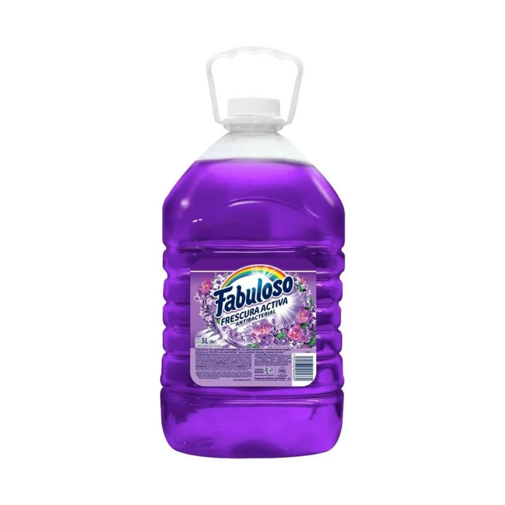 Limpiador Líquido Multiusos Fabuloso Frescura Activa Antibacterial Lavanda de 5 lt