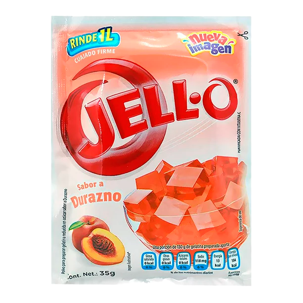 GELATINA JELLO DURAZNO 35