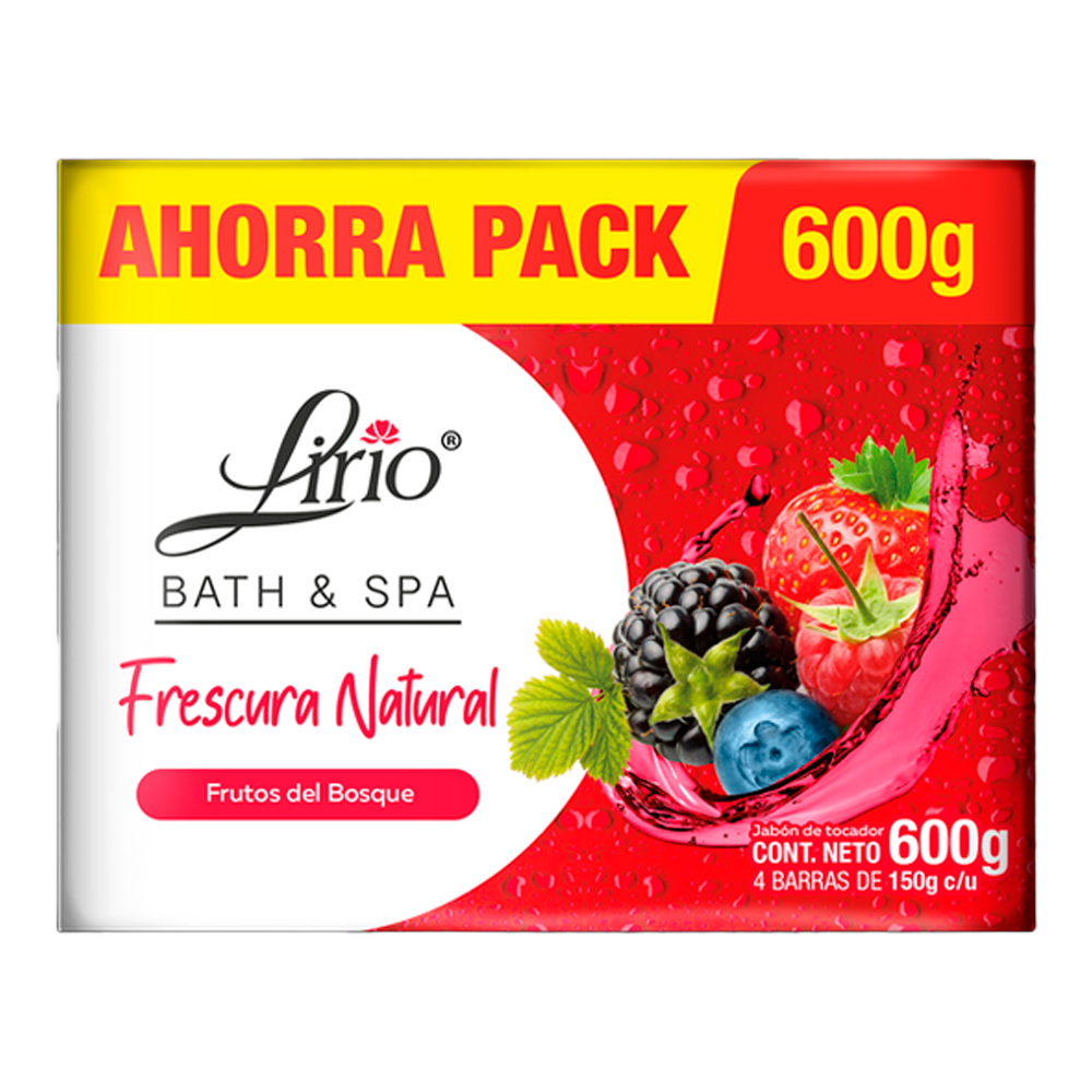 JABON LIRIO 150 4PACK FRUTOS RJOS SPA (12)