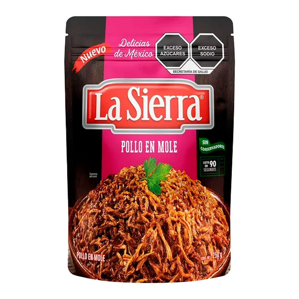 MOLE C/POLLO LA SIERRA POUCH 250 GRS