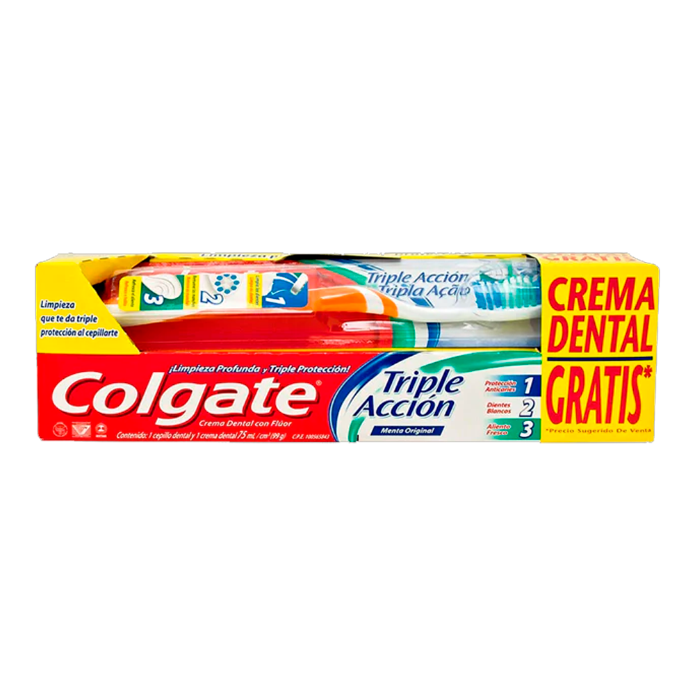 P. DEN. COLGATE T. ACCION PACK 75 MLS 7 S