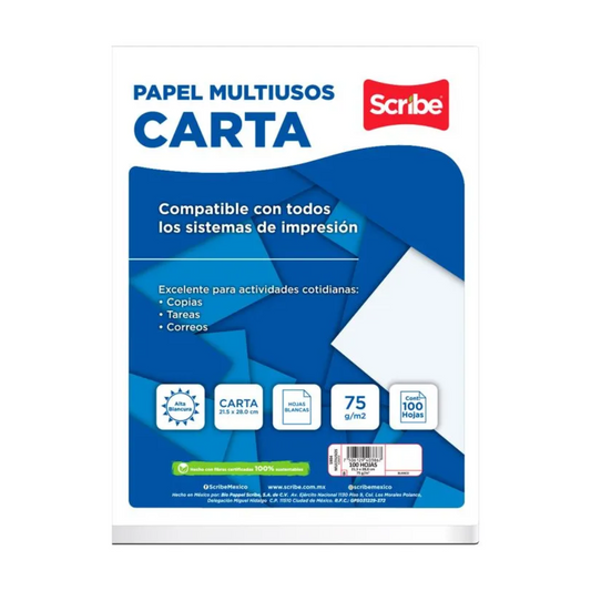 PAP.  HOJA MAQUINA SCRIBE 100 S (24)