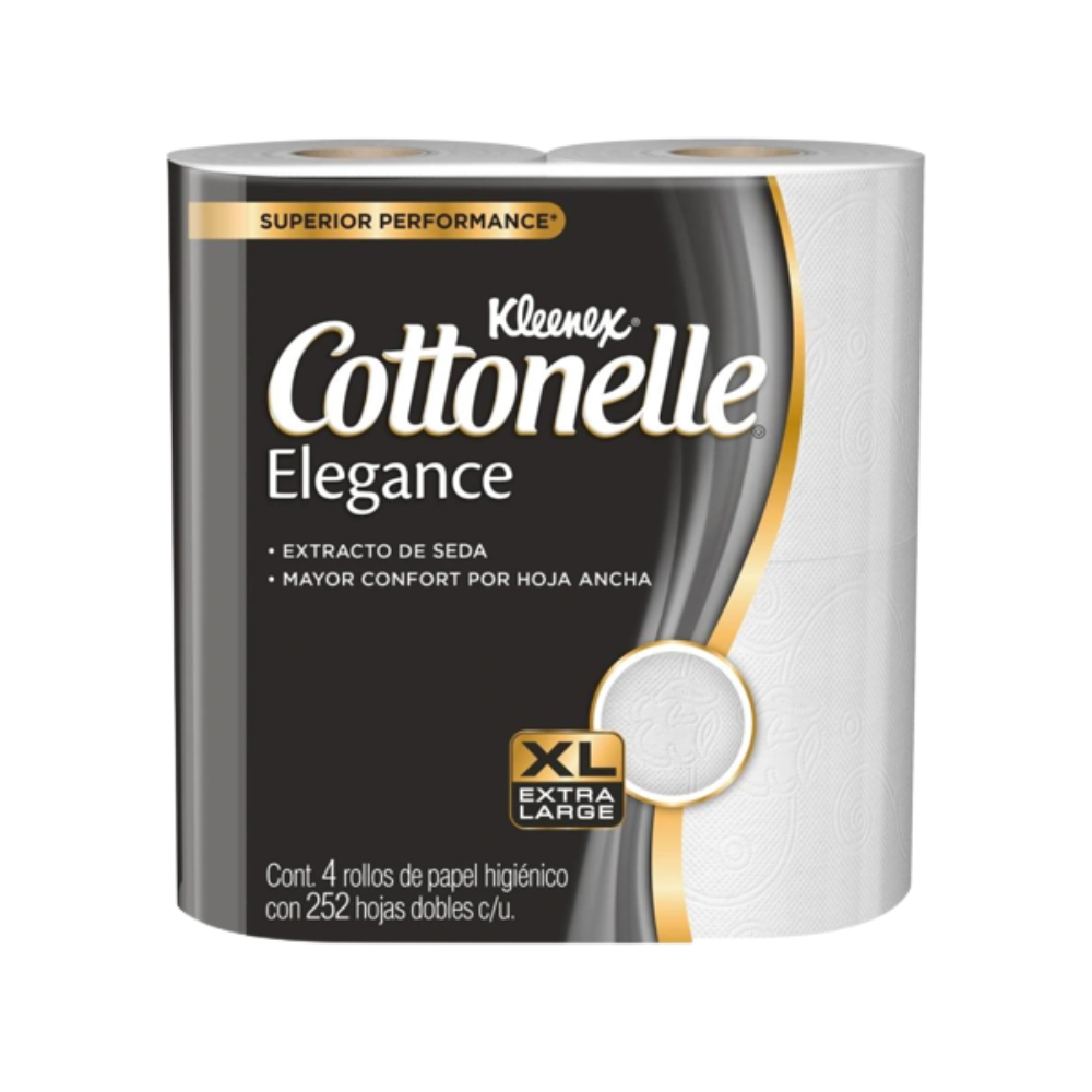 PAPEL HIG. COTTONELLE ELEGANCE 252H (NEGRO) 4 S