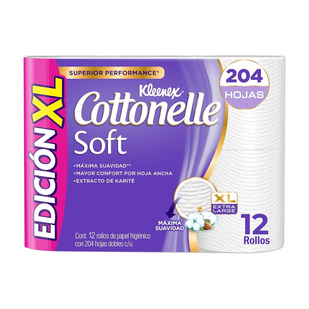 PAPEL HIG. COTTONELLE SOFT 204H (MORADO) 12 S