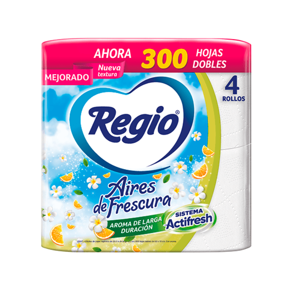PAPEL HIG. REGIO A. FRESCURA 300H 4 S