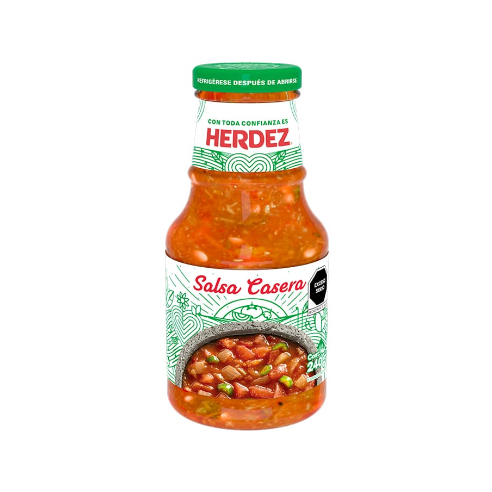 SALSA CASERA HERDEZ .240 ROJA