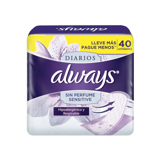 T.S. ALWAYS  PANTYPROT 40 S SENSITIVE (24)