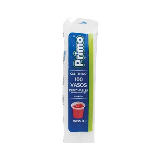 VASO PLAST. PRIMO # 0 100 S