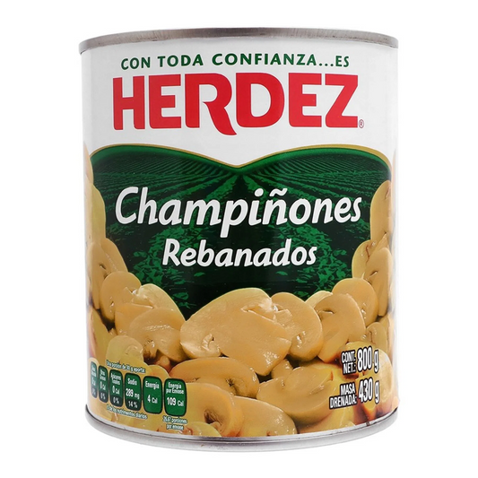 CHAMPIÑON HERDEZ REBANADO  800