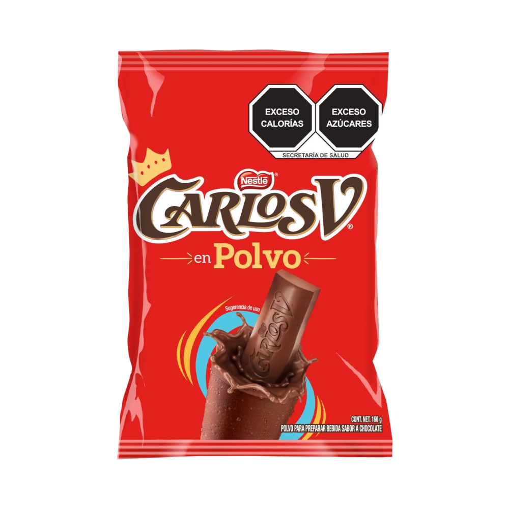 Polvo para Preparar Bebida Sabor Chocolate Carlos V Bolsa 160g