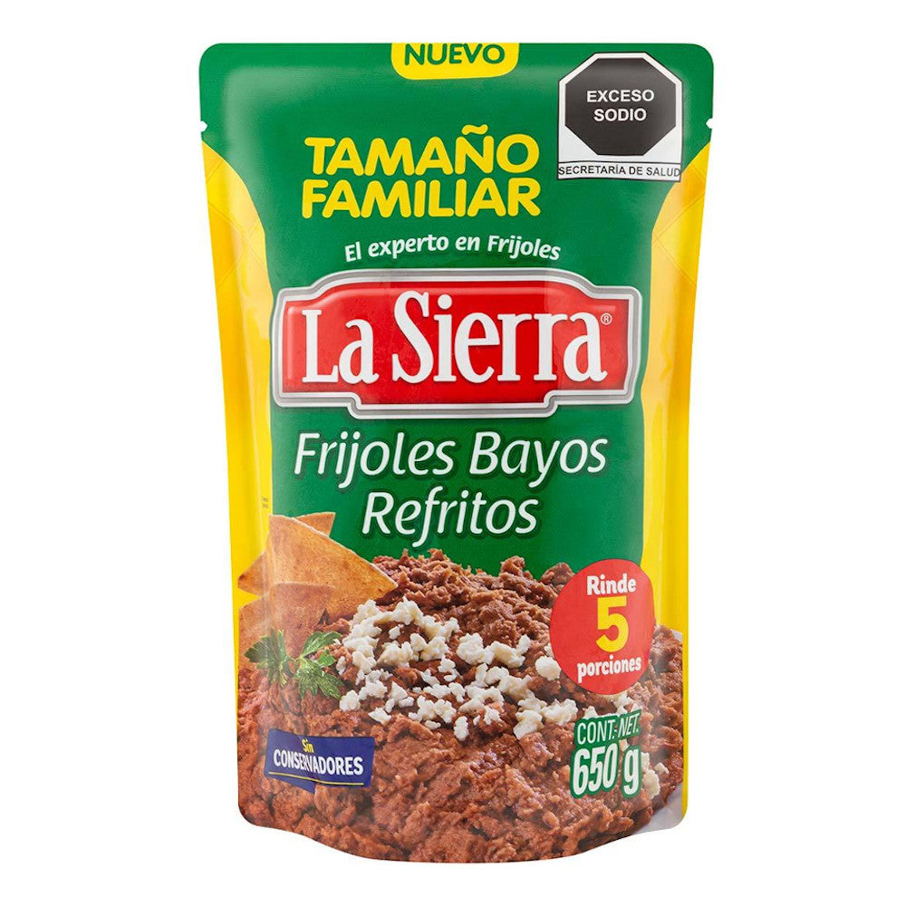 FRIJOLES LA SIERRA BSA REFRITOS BAYOS 650