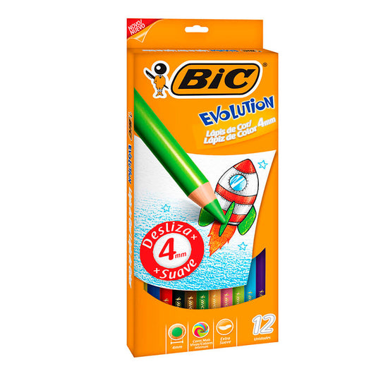 PAP.  COLORES BIC EVOLUTION 12 S