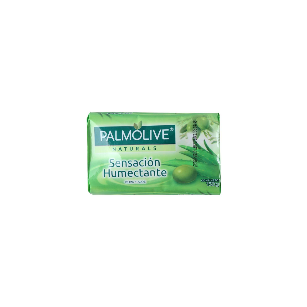 Jabón de Tocador Palmolive Naturals Aloe y Oliva Barra, 150 g