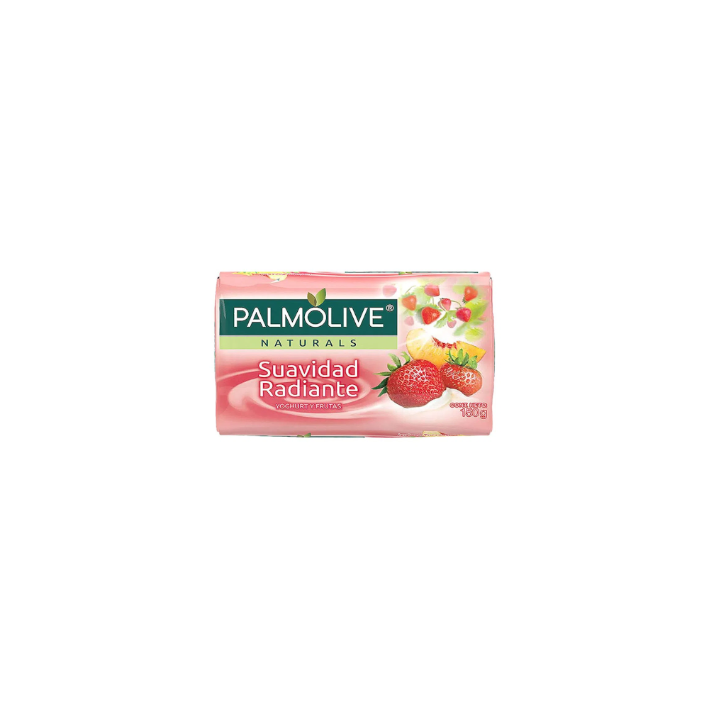 Jabón de Tocador Palmolive Naturals Yoghurt y Frutas en Barra de 150 g