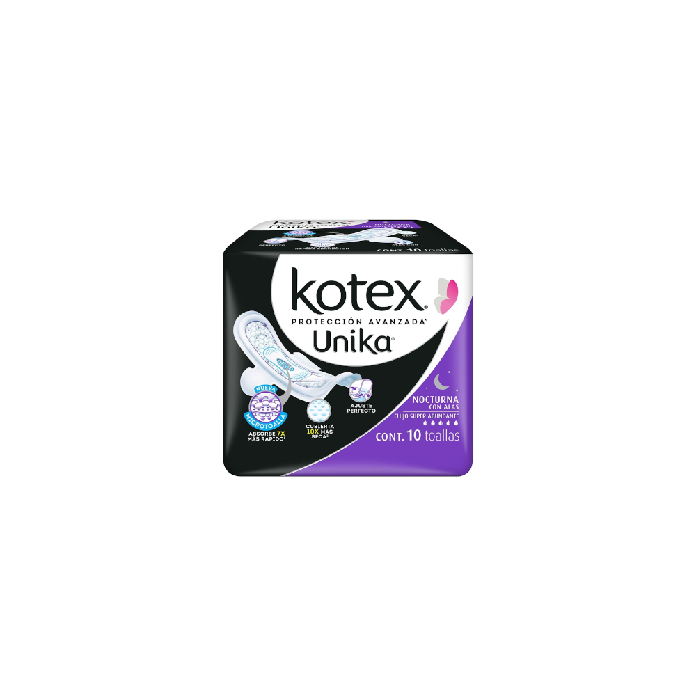 T.S. KOTEX UNIKA NOCT. ALAS 10 S