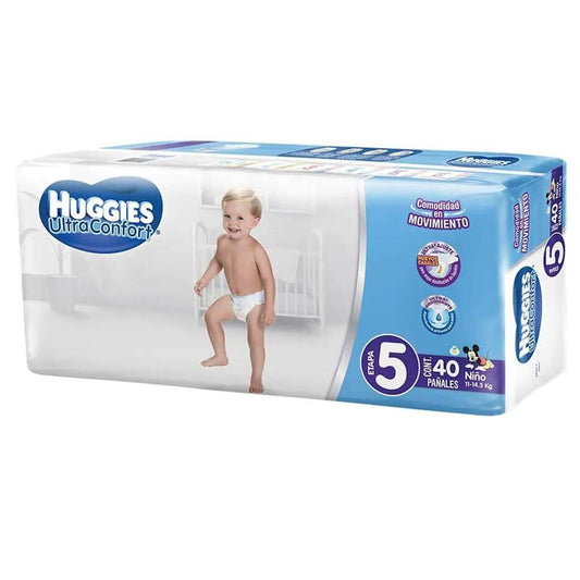 PANAL HUGGIES ULTRA E5 40 (O) (5) NO
