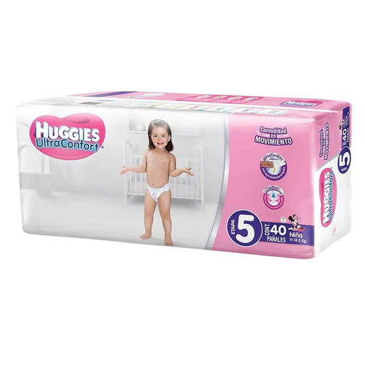 PANAL HUGGIES ULTRA E5 NIÑA 40 S