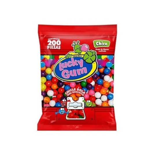 CHICLE BOLA LUCKY GUM CHICO 200 S