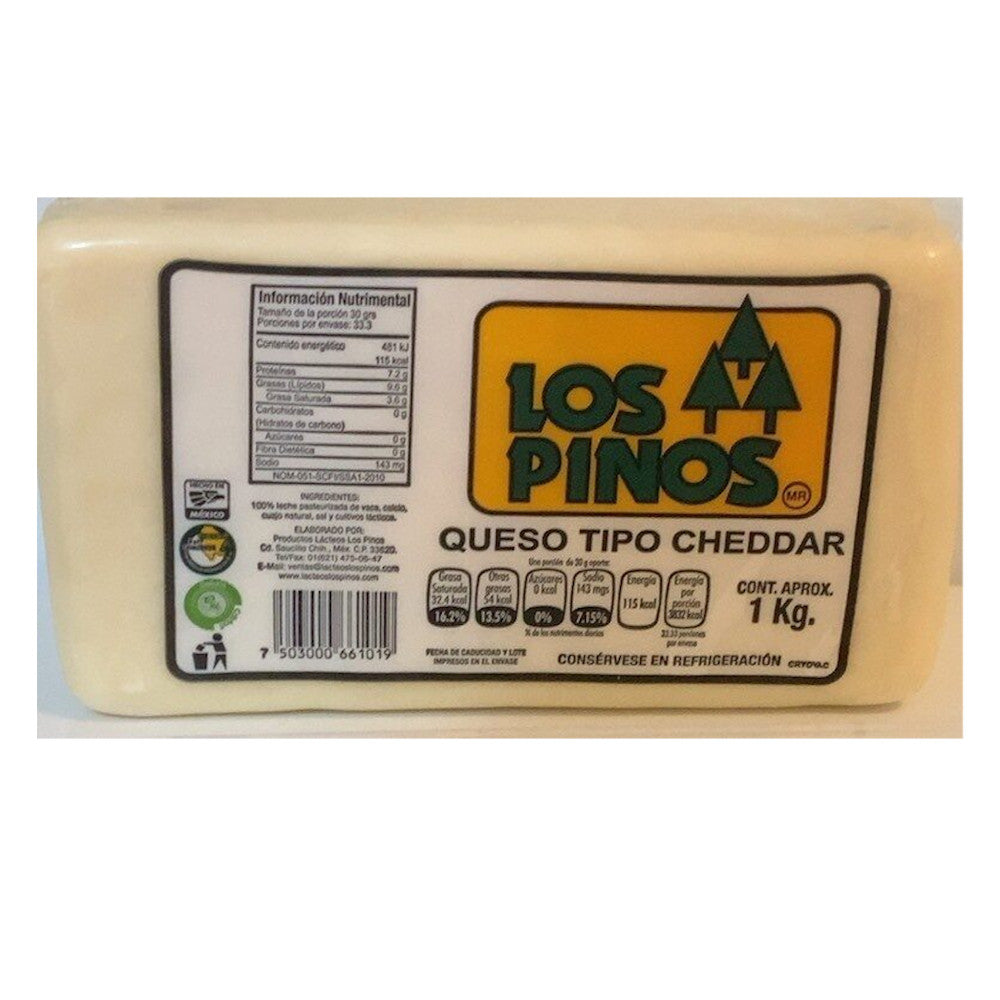 QUESO LOS PINOS CHEDDAR 1.0