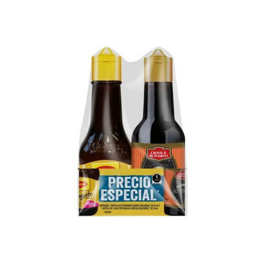 SALSA INGLESA C&B . 45 + SALSA DE SOYA MAGGI . 45