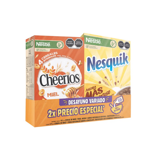 CER. NESTLE PACK (CHEERIOS 480 + NESQUICK 620)