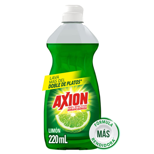 Detergente Lavatrastes Líquido Axion Limón de 220 ml