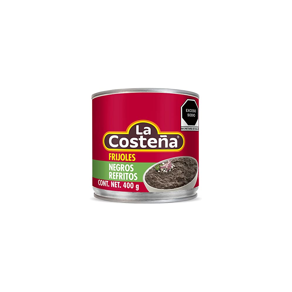 FRIJOLES COSTEÑA LATA 400.NEGROS REF.