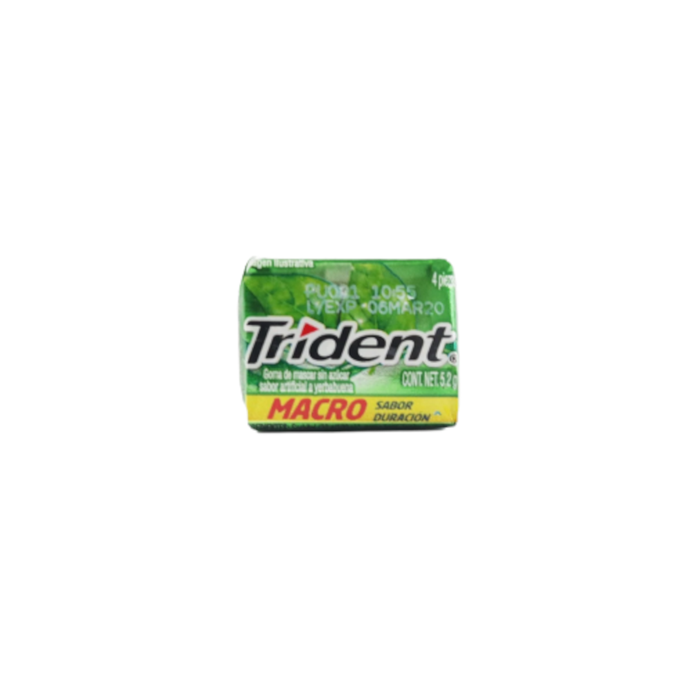 D CHICLE TRIDENT 4 S YERBA (40)