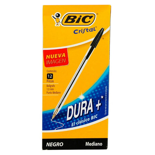 Boligrafo Bic Negro Exhibidor con 12 piezas