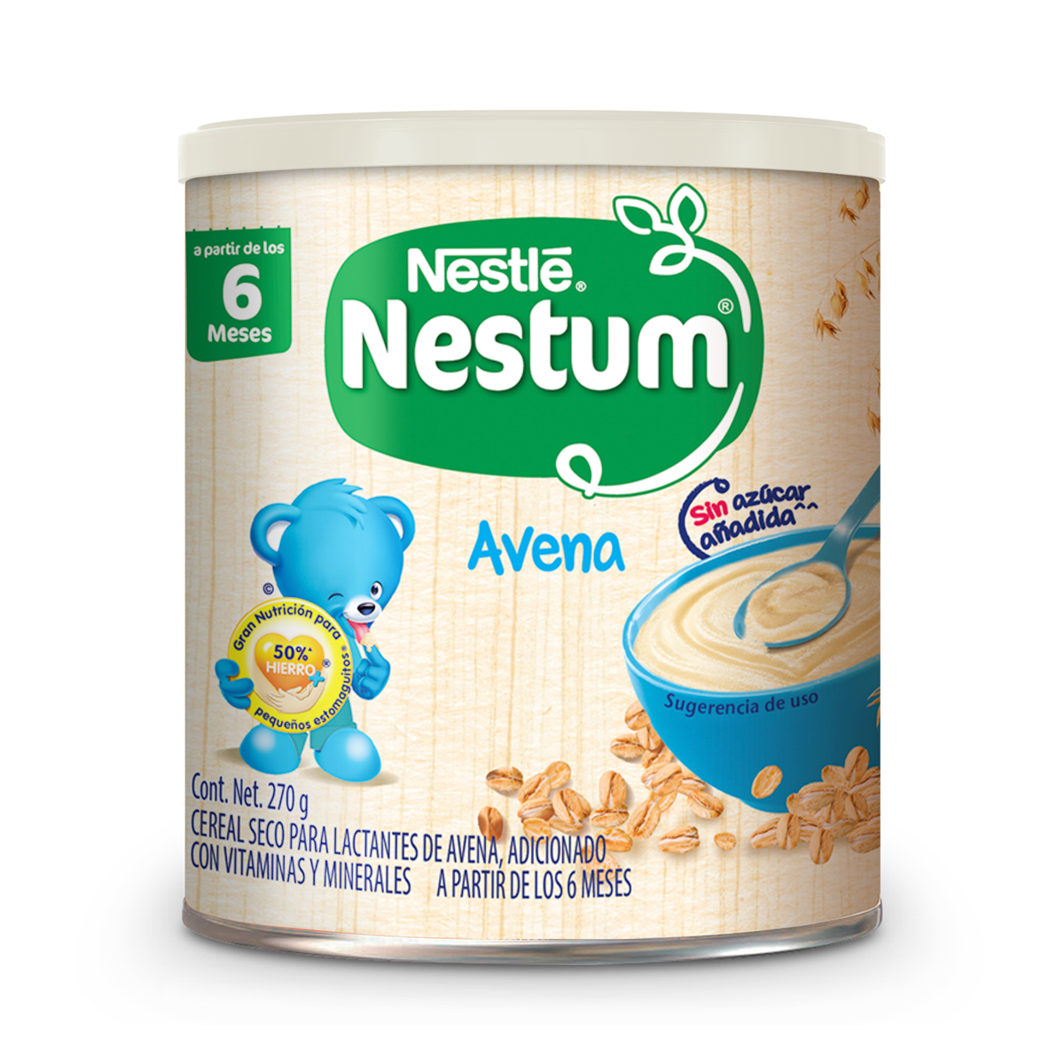 Cereal Infantil Nestum Etapa 1 Avena Lata 270g