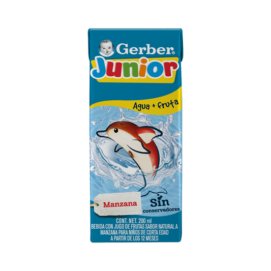 Bebida Gerber Junior Etapa 4 Manzana Tetrapak 20x200 ml