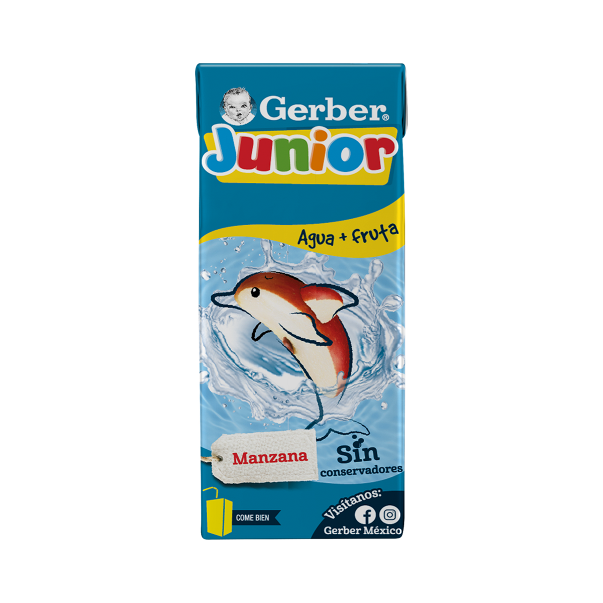 Bebida Gerber Junior Etapa 4 Manzana Tetrapak 20x200 ml