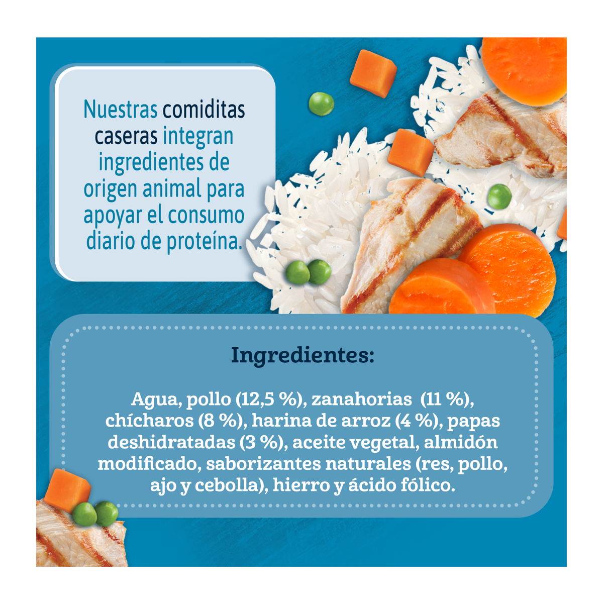 Papilla Gerber Comidita Casera Pollo, Verduras y Arroz 100g