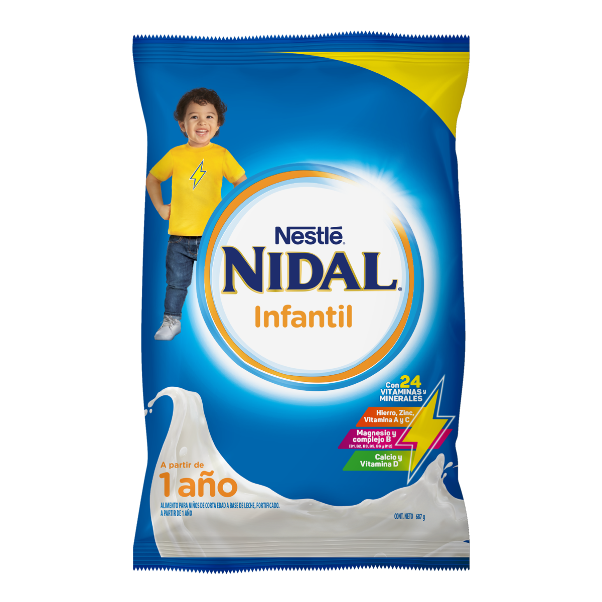 Alimento para Niños de Corta Edad Nidal Infantil Bolsa 687g