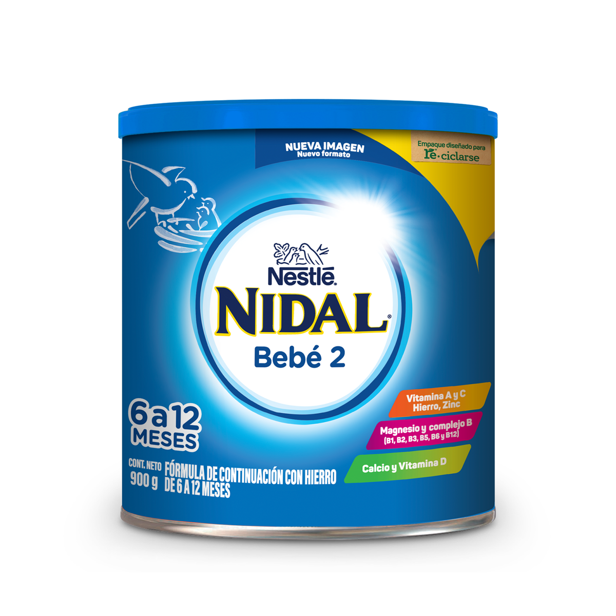 Fórmula Infantil Nidal 2 Lata 900g