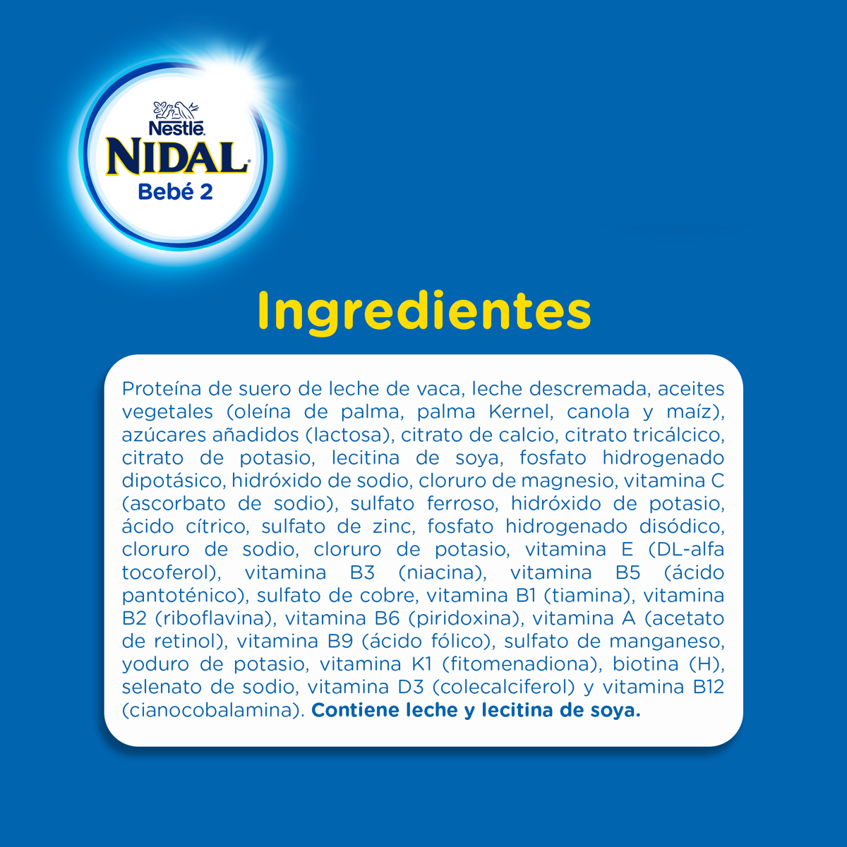 Fórmula Infantil Nidal 2 Lata 900g