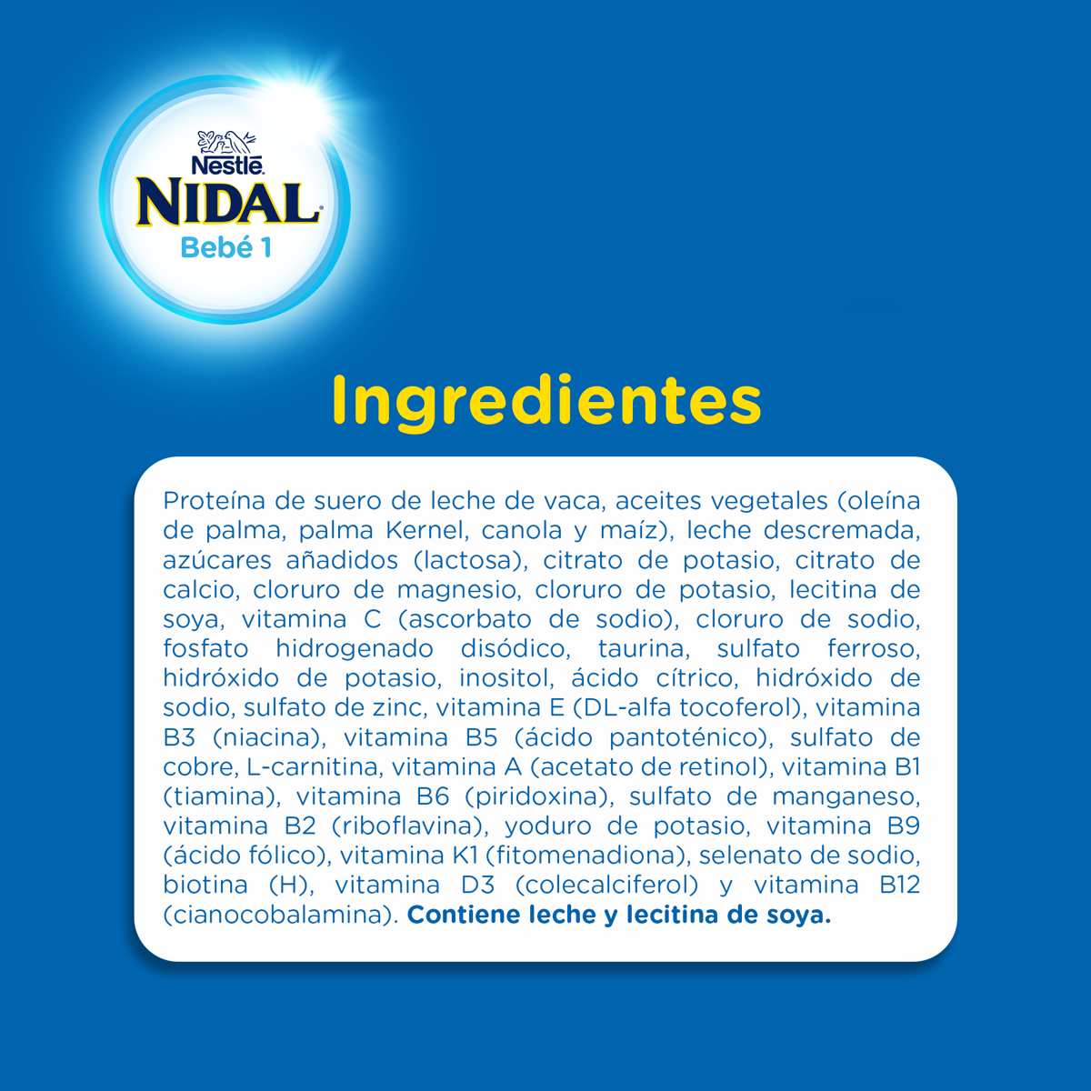 Fórmula Infantil Nidal 1 Lata 900g