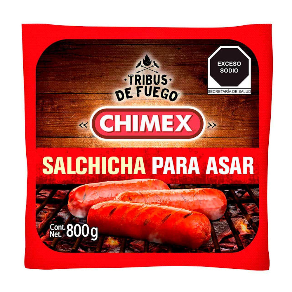 CHIMEX SALCHICHA PARA ASAR PQTE .800