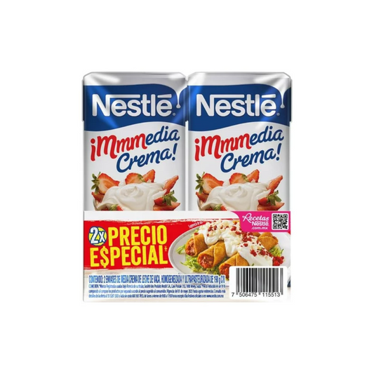 MEDIA CREMA NESTLE MBRICK .190  PACK 2 S