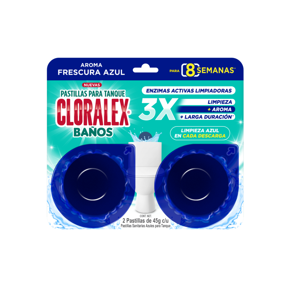 PAST. S. CLORALEX  F.AZUL 2PACK 45