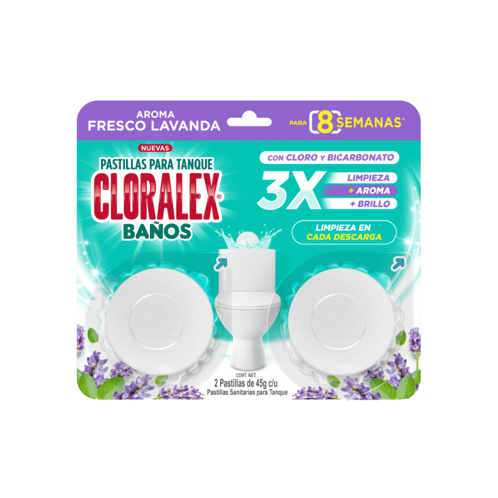 PAST. S. CLORALEX LAVANDA 2PACK S 45